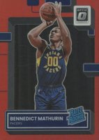 2022 Panini Donruss Optic #209 Bennedict Mathurin Red Basketball Card