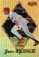1999 Bowman's Best #71 Juan Gonzalez Atomic Refractor Baseball Card