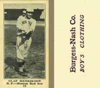 1916 Burgess-Nash Co. #79 Olaf Henriksen Baseball Card