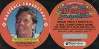 1988 Fantastic Sam's Discs #2 George Brett With Tab Baseball Card