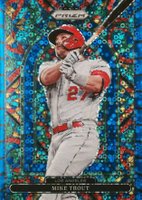 2022 Panini Prizm Stained Glass #SG5 Mike Trout Blue Donut Circles Prizm Baseball Card
