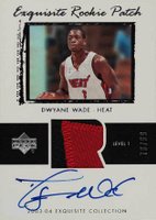 2003 Upper Deck Exquisite Collection #74 Dwyane Wade Autograph Patch Basketball Card