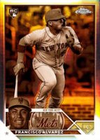2023 Topps Chrome #203 Francisco Alvarez Sepia Refractor Baseball Card