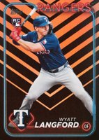 2024 Topps Update #US151 Wyatt Langford Holiday Baseball Card