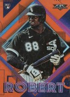 2020 Topps Fire #155 Luis Robert Orange Baseball Card