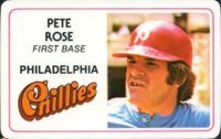 1981 Perma-Graphics Super Star Credit Card # Pete Rose Baseball Card