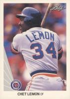 1990 Leaf #133 Chet Lemon Baseball Card
