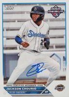 2023 Topps Pro Debut #PD40 Jackson Chourio Autograph Baseball Card