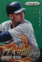 2013 Panini Prizm Fearless #F3 Derek Jeter Green Prizm Baseball Card
