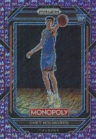 2022 Panini Prizm Monopoly #63 Chet Holmgren Purple Money Shimmer Basketball Card