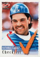 1995 Summit #198 Mike Piazza Checklist #5 Baseball Card