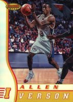 1996 Bowman's Best Rookie #R1 Allen Iverson Refractor Basketball Card