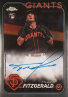 2024 Topps Chrome Rookie Autographs #RATF Tyler Fitzgerald Baseball Card