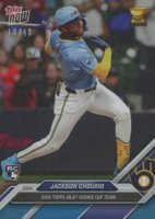2024 Topps Now MLB Rookie Cup Team Set #RC7 Jackson Chourio Blue Baseball Card