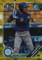 2019 Bowman Prospects Chrome #97 Noelvi Marte Yellow Refractor Baseball Card