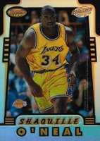 1996 Bowman's Best Honor Roll #HR7 Alonzo Mourning/Shaquille O'Neal Refractor Basketball Card