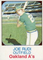 1975 Hostess #40 Joe Rudi Hand Cut Baseball Card