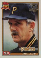1991 Topps Desert Shield #381 Jim Leyland Baseball Card