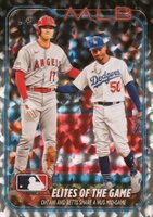 2024 Topps #138 Mookie Betts/Shohei Ohtani Silver Crackle Foil Board Baseball Card
