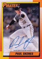 2025 Topps 1990 Topps Baseball Autographs #90APS Paul Skenes Platinum 1/1 Baseball Card
