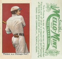 1910 Mello-Mint # Joe Tinker Baseball Card
