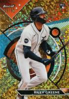 2023 Topps Finest #10 Riley Greene Gold Mini Diamond Baseball Card