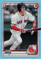 2020 Bowman Paper Prospects #BP144 Jarren Duran Sky Blue Baseball Card