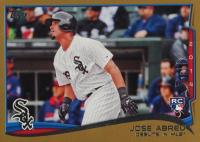2014 Topps Update #US100 Jose Abreu Gold Baseball Card