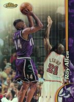 1998 Finest #8 Ray Allen Refractor Basketball Card