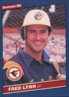 1986 Donruss #245 Fred Lynn Baseball Card