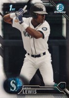 2016 Bowman Draft  #BDC60 Kyle Lewis Chrome Baseball Card