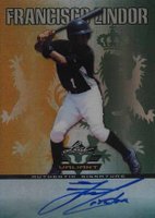 2011 Leaf Valiant Draft #FL1 Francisco Lindor Autograph Baseball Card