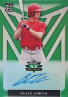 2020 Leaf Valiant #BABJ1 Blaze Jordan Autograph Baseball Card
