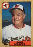 1987 Topps Tiffany #568 Earl Weaver Baseball Card