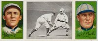 1912 Hassan Triple Folders # Collins easily Safe Byrne/Clarke Baseball Card