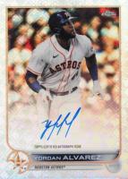 2022 Topps Chrome Logofractor Edition Chrome Autographs #CAYA Yordan Alvarez Baseball Card