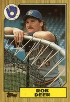 1987 Topps Tiffany #547 Rob Deer Baseball Card