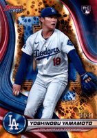 2024 Bowman's Best #34 Yoshinobu Yamamoto Gold Lava Baseball Card