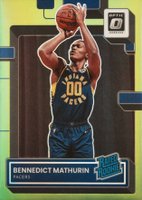 2022 Panini Donruss Optic #209 Bennedict Mathurin Lime Green Basketball Card