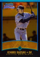 2001 Bowman Chrome  #351 Ichiro Suzuki Gold Refractor Baseball Card