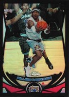 2004 Topps Chrome #1 Allen Iverson Black Refractor Basketball Card