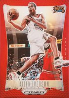 2023 Panini Prizm Deca #46 Allen Iverson Red Prizm Basketball Card