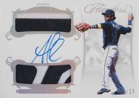 2018 Panini Flawless Rookie Dual Patch Autographs #OZ1 Ozzie Albies Baseball Card