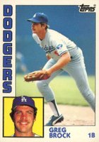 1984 Topps Tiffany #555 Greg Brock Baseball Card