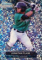 2022 Bowman Sterling #BSP86 Jonatan Clase Mini Diamond Refractor Baseball Card