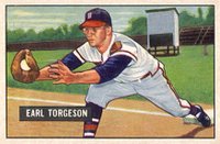 1951 Bowman #99 Earl Torgeson Baseball Card