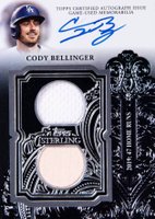 2023 Topps Sterling Sterling Swings Autograph Relics #SWARCB Cody Bellinger Baseball Card