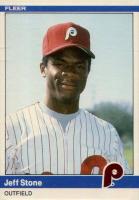 1984 Fleer Update #U-111 Jeff Stone Baseball Card