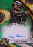 2024 Bowman's Best Best of 2024 Autographs #B24LD Leo de Vries Green Refractor Baseball Card