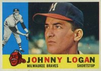 1960 Topps #205 Johnny Logan Baseball Card